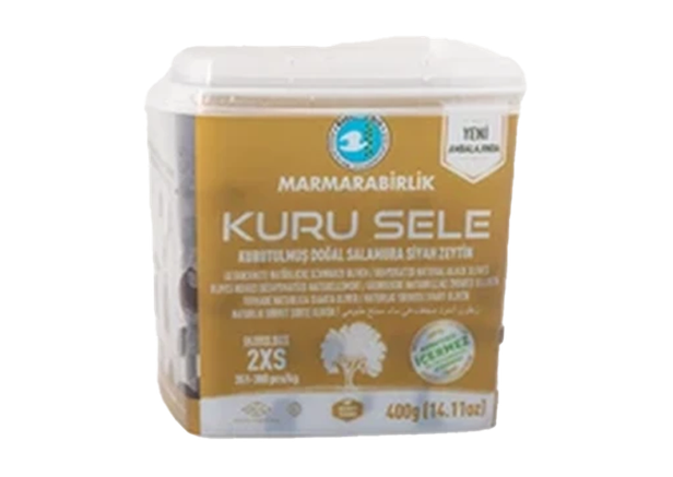 Marmarabirlik Schwarze Oliven Getrocknet - Kuru Sele Siyah Zeytin 400gr