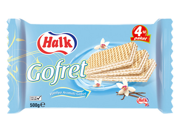 Halk Vanilya Aromali Gofret 500g