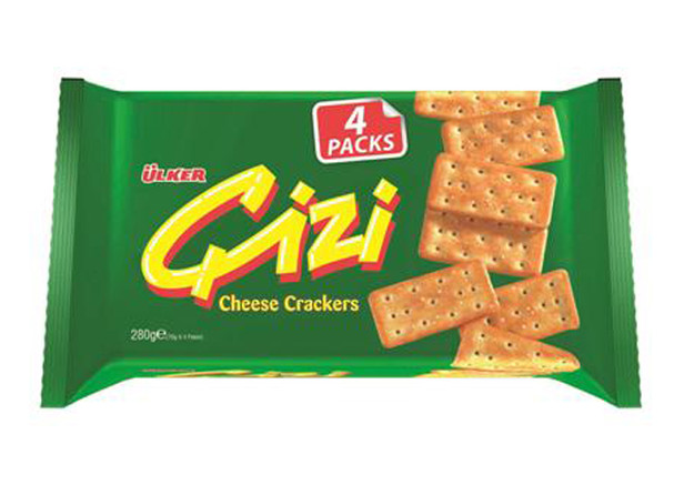 Ülker Cizi Käse Cracker - Peynirli Kraker 4x70g