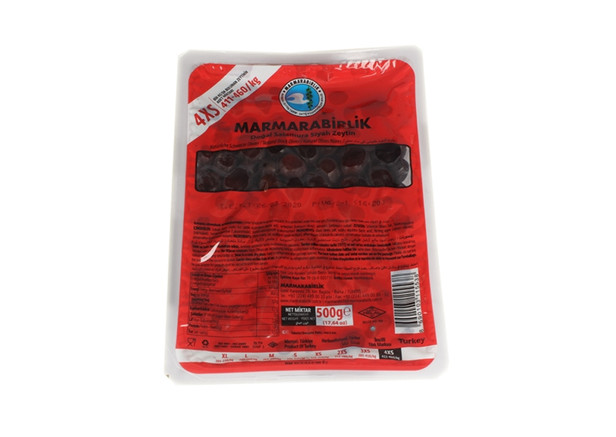 Marmarabirlik 4XS - Schwarze Oliven 500g