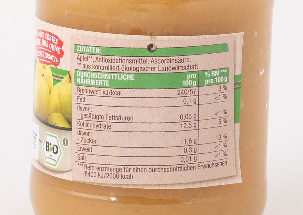 EDEKA Bio Apfelmus - Elma Püresi 360gr