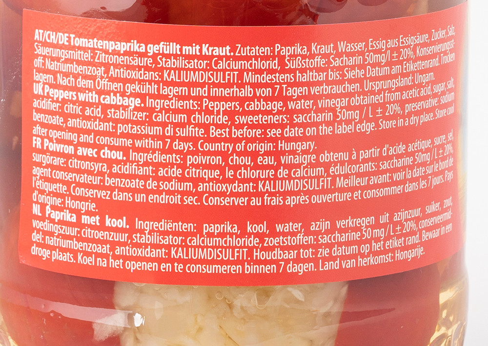 Natura Hungary Tomatenpaprika Gefüllt mit Kraut - Lahana ile Doldurulmuş Macar Biberi 380g