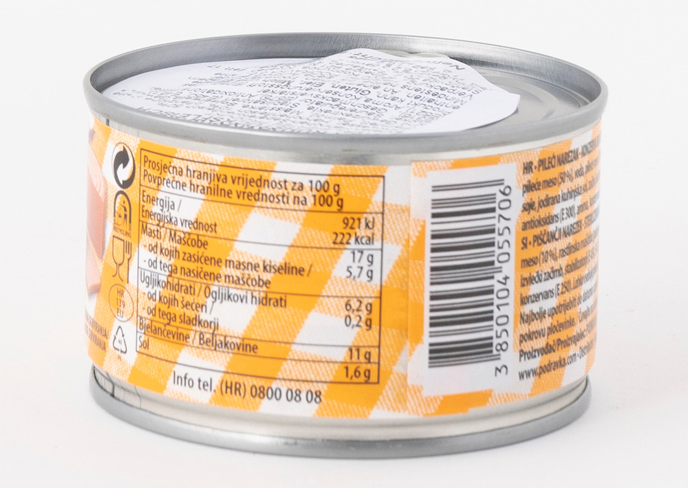 Podravka Pileci Narezak Hähnchenschnitzel - Tavuk Pirzola 150gr
