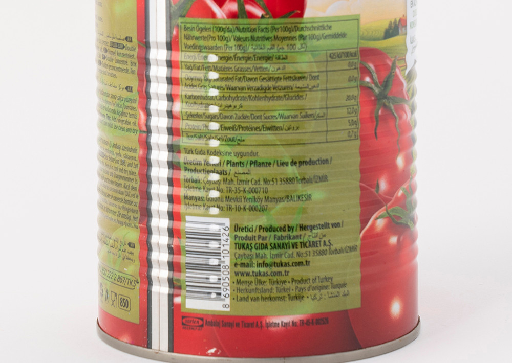 Tukas Tomatenmark Dose - Domates Salca 830g