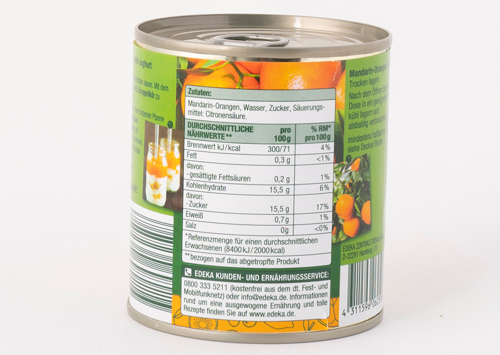 EDEKA Mandarin Orangen 312gr