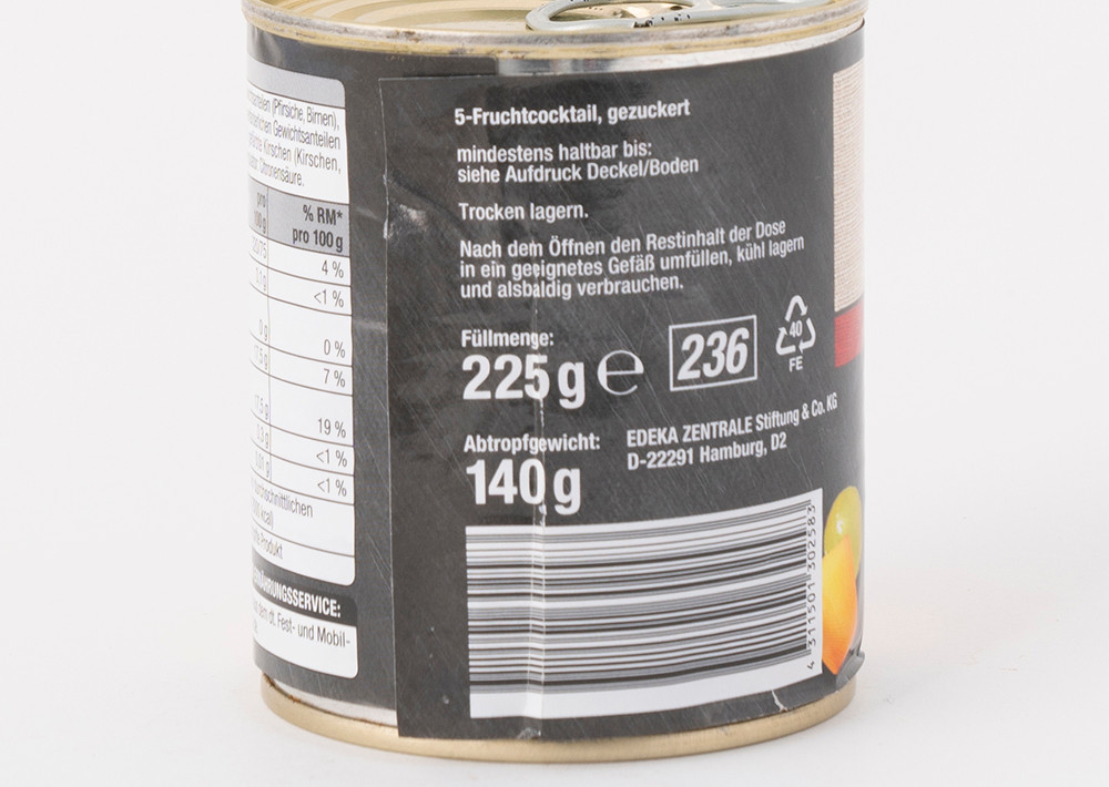 EDEKA Fruchtcocktail - Meyve Kokteyli 125 gr