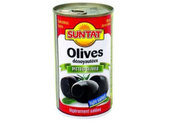 Suntat Schwarze Oliven entsteint leicht ges. - Siyah Zeytin Az Tuzlu Cekirdeksiz 400ml