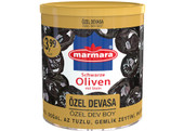 Marmara Özel Devasa Gemlik Schwarze Oliven - Siyah Zeytin Az Tuzlu 450g