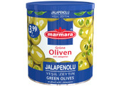 Marmara Grüne Oliven (Mit Jalapeno) - Yesil Zeytin Jalapenolu 400g