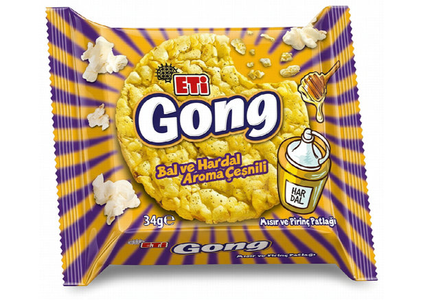 Eti Gong Reiswaffel mit Honig und Mustard 34g