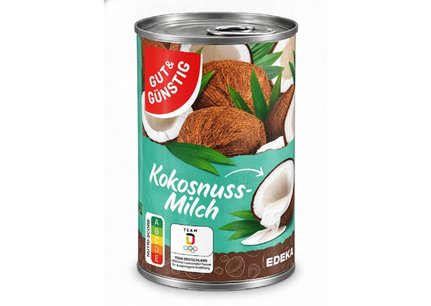 Gut & Günstig Kokosnussmilch - Hindistan Cevizi Sütü 400ml