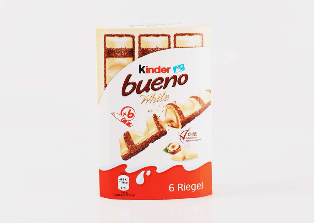 Kinder Bueno White- Beyaz Çikolatalı Gofret 117 g (6 Riegel)