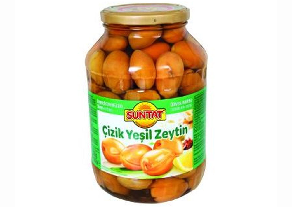 Suntat Grüne Oliven angeschn - Cizik Zeytin 1550g