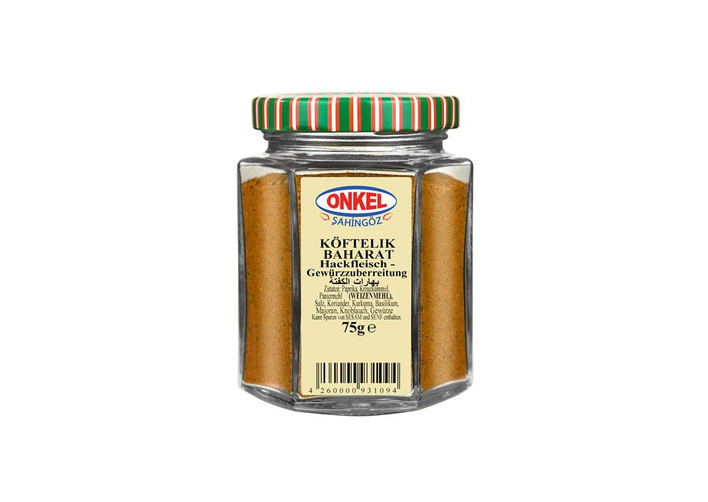 Hachbratengewürz Im Glas - Onkel Köftelik Baharat Cam 75 G