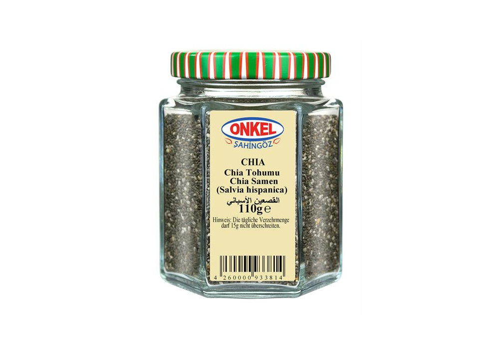Chia Samen Im Glas - Onkel Chia Tohumu Cam 110 G