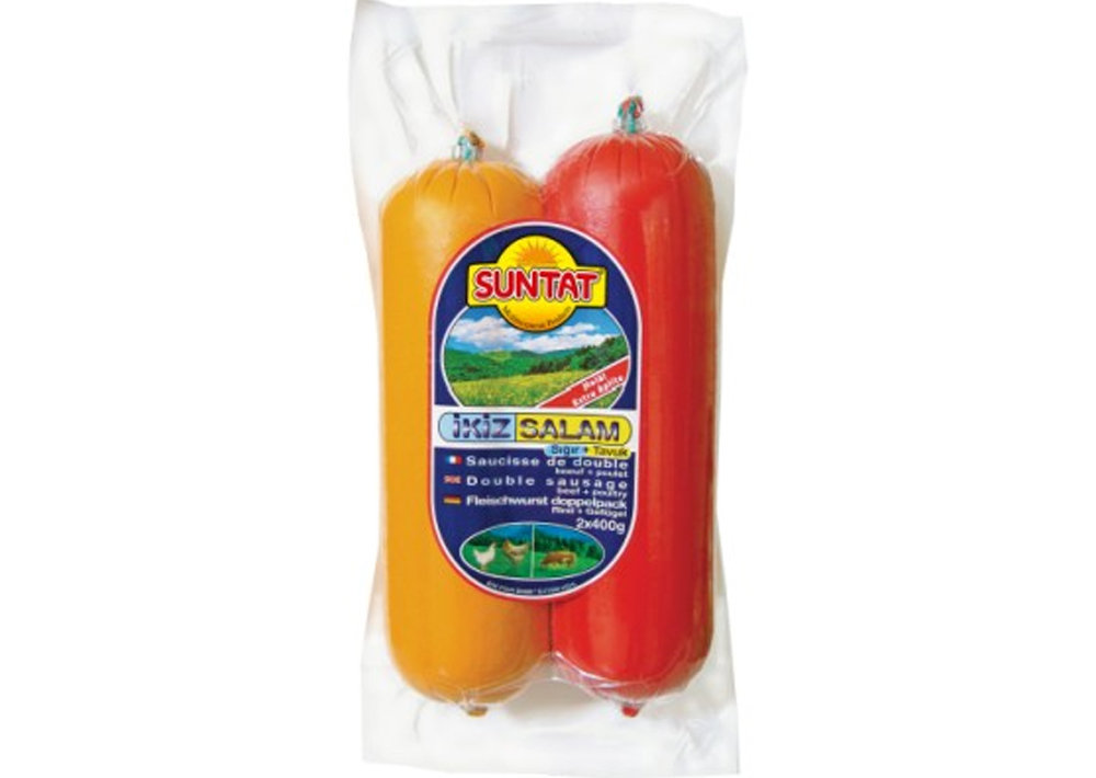 Suntat Fleischwurst Doppelpack - ikiz Salam (tavuk-sade) 400g
