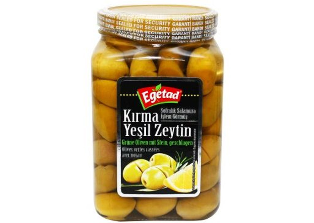 Egetad Grüne Oliven geschlagen - Kirma Yesil Zeytin 1600ml