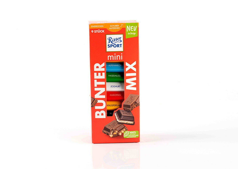 Ritter Sport Mini Bunter Mix- Karışık Mini Çikolata Paketi 150 g