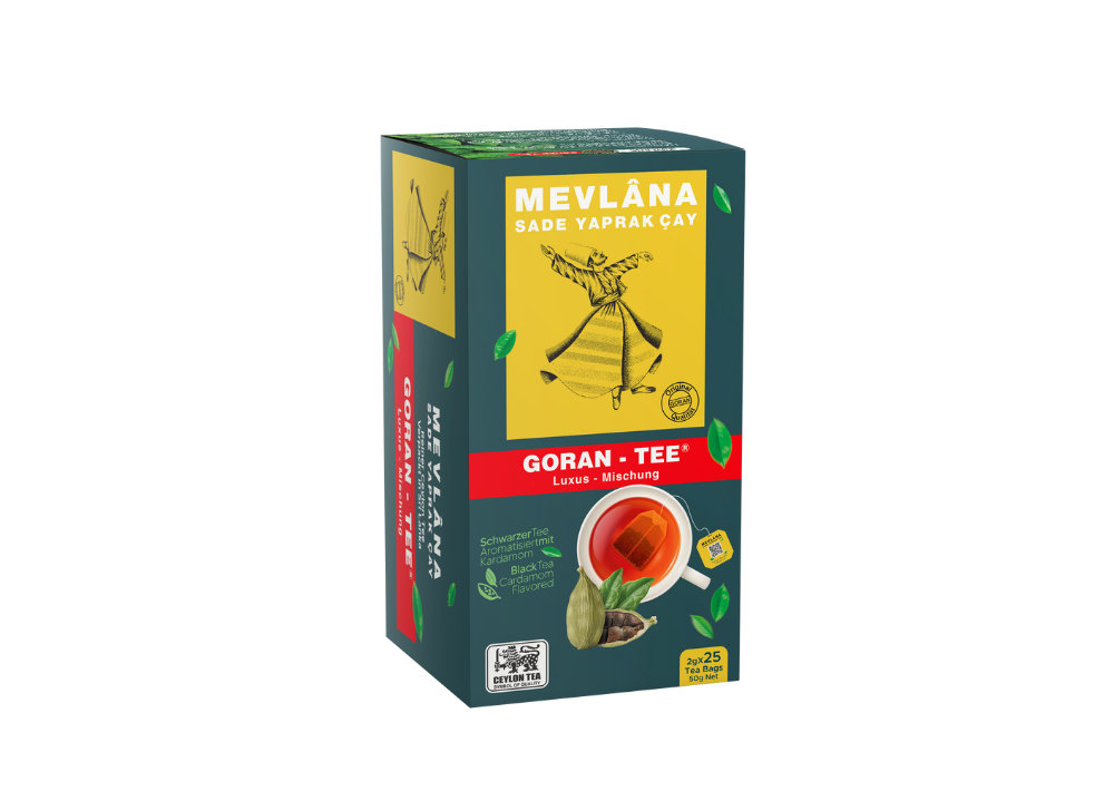 Mevlana Cay Kakule - Schwarzer Tee mit Cardamom 25 Teebeutel