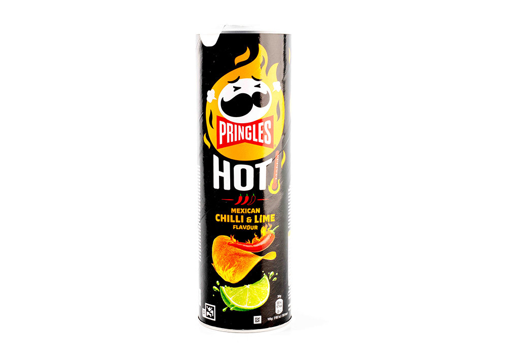Pringles Hot Mexican Chilli & Lime- Acılı Meksika Biberi ve Lime Aromalı Cips 160 g