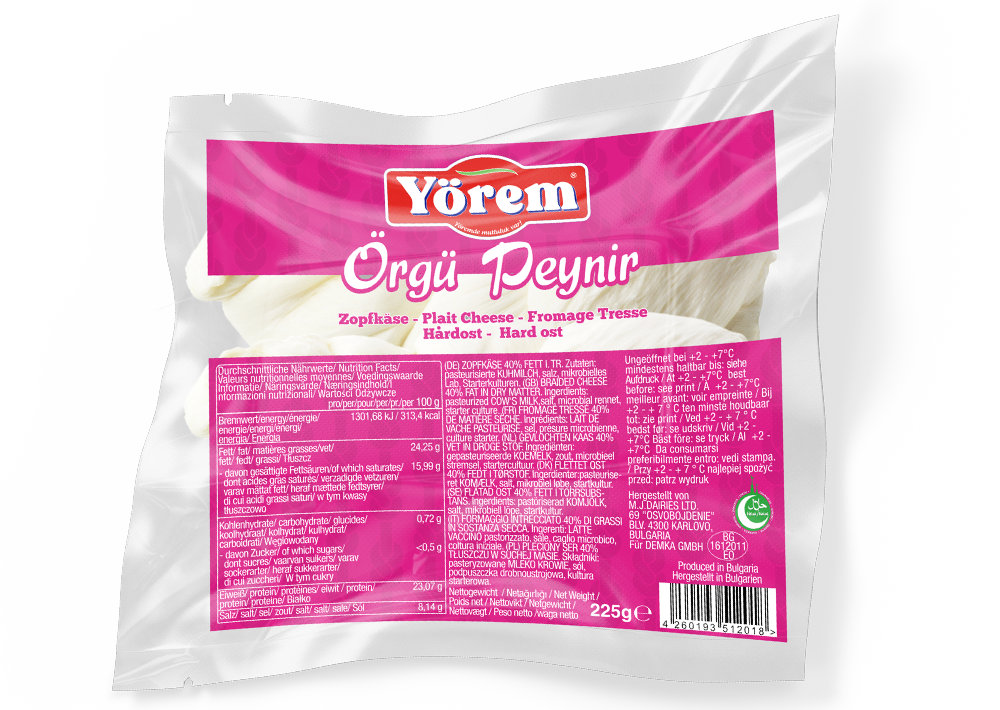 Yörem Zopfkäse Stricken - Örgü Peynir 225g