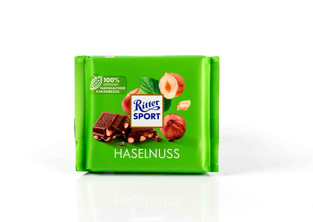 Ritter Sport Haselnuss– Fındıklı Sütlü Çikolata 100 g