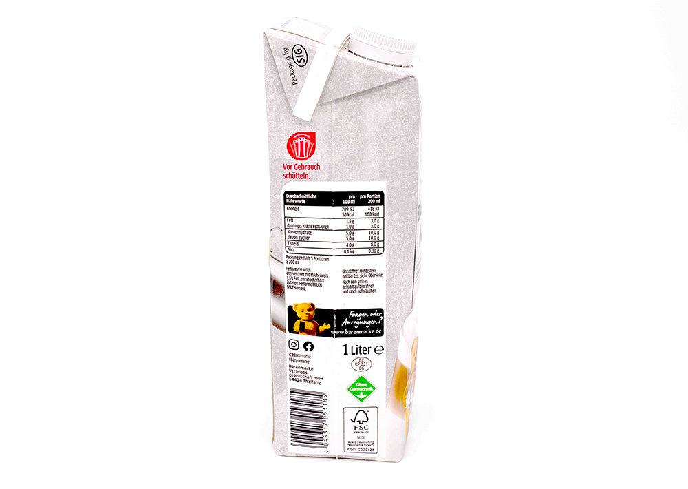 Barenmarke Barista Milch %1.5 Fett - Barista Süt %1.5 Yağlı 1 L