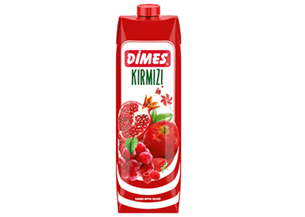 Dimes Roter gemischter Fruchtnektar - Kırmızı Karısık Meyve Nektarı 1L