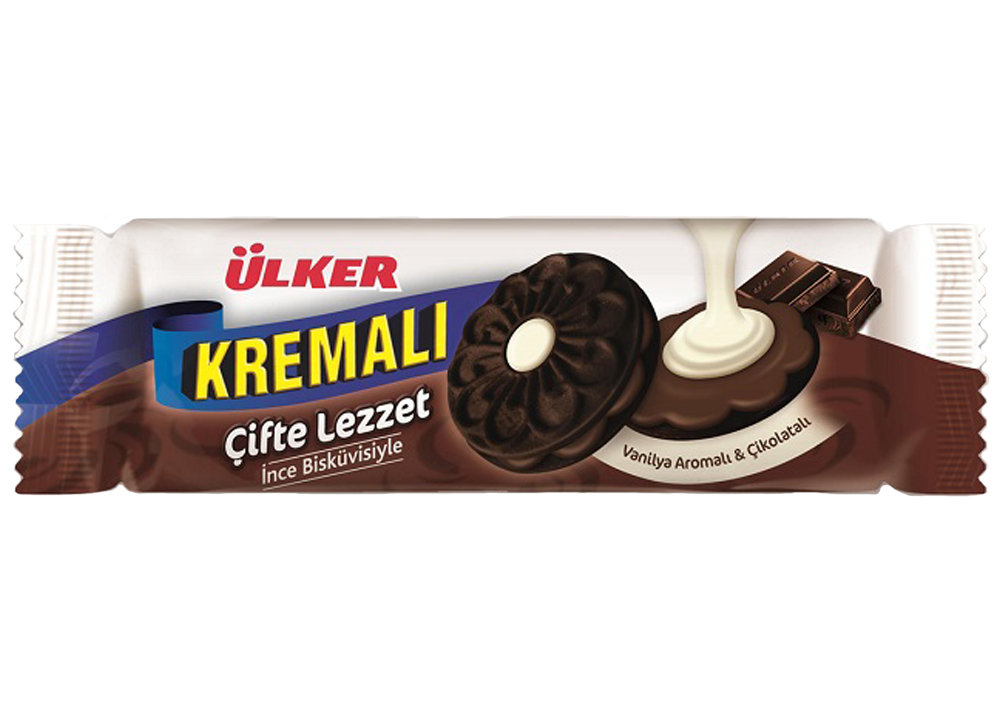 Ülker Kremali Cifte Lezzet Kakaolu Bisküvi 165g