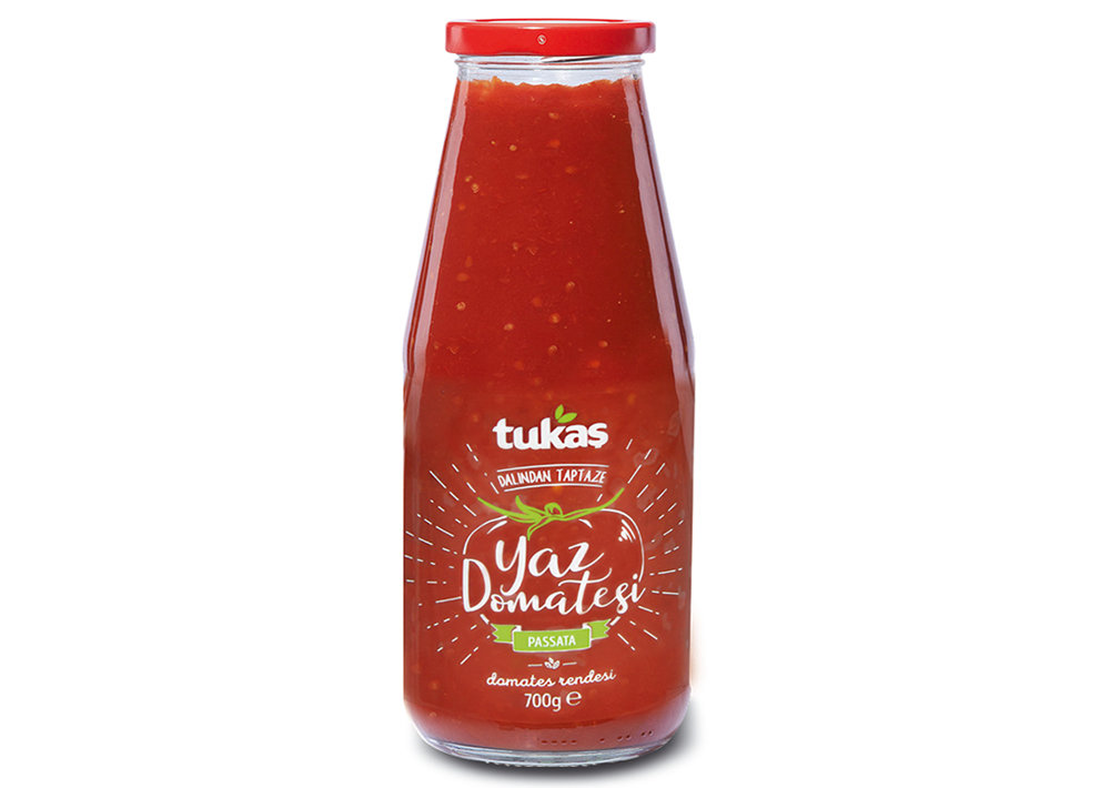 Tukas Passata Geriebene Tomate - Domates Rendesi 720ml