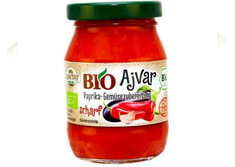 Suntat Bio Ajvar mild - Organik Tatli Ajvar 170g