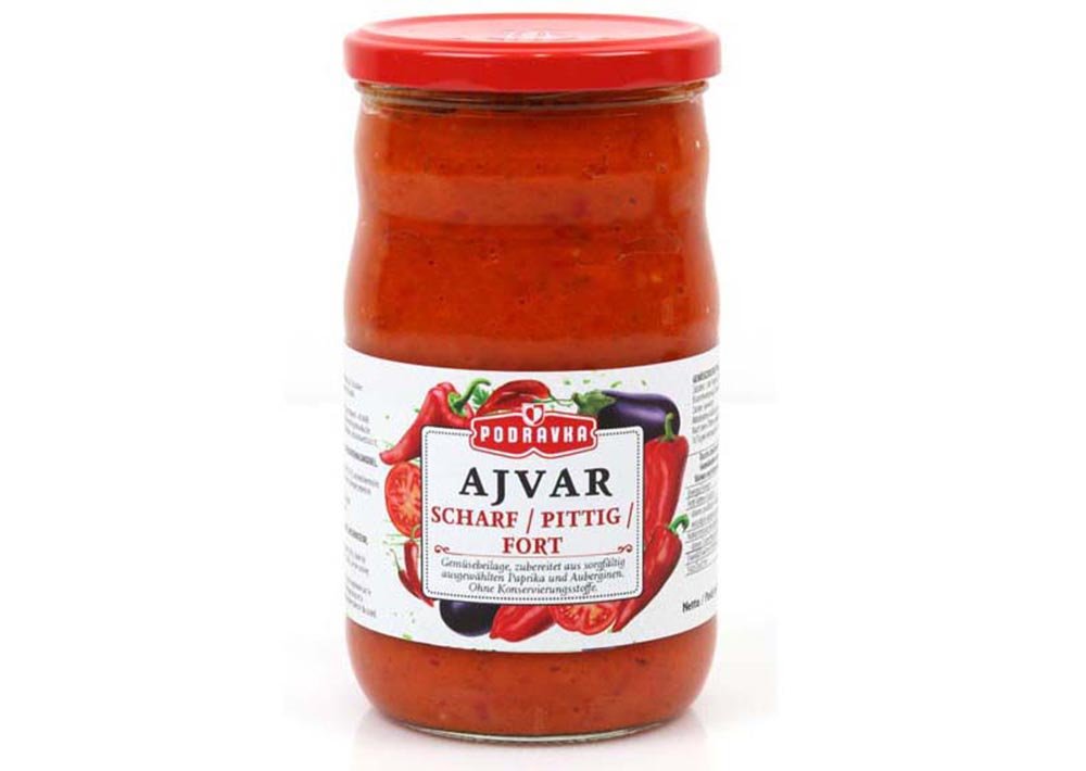 Podravka Ajvar Scharf - Acı Ajvar 690g