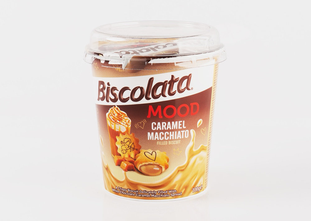 Biscolata Mood Caramel Machiato- Karamel Dolgulu Bisküvi 100 g