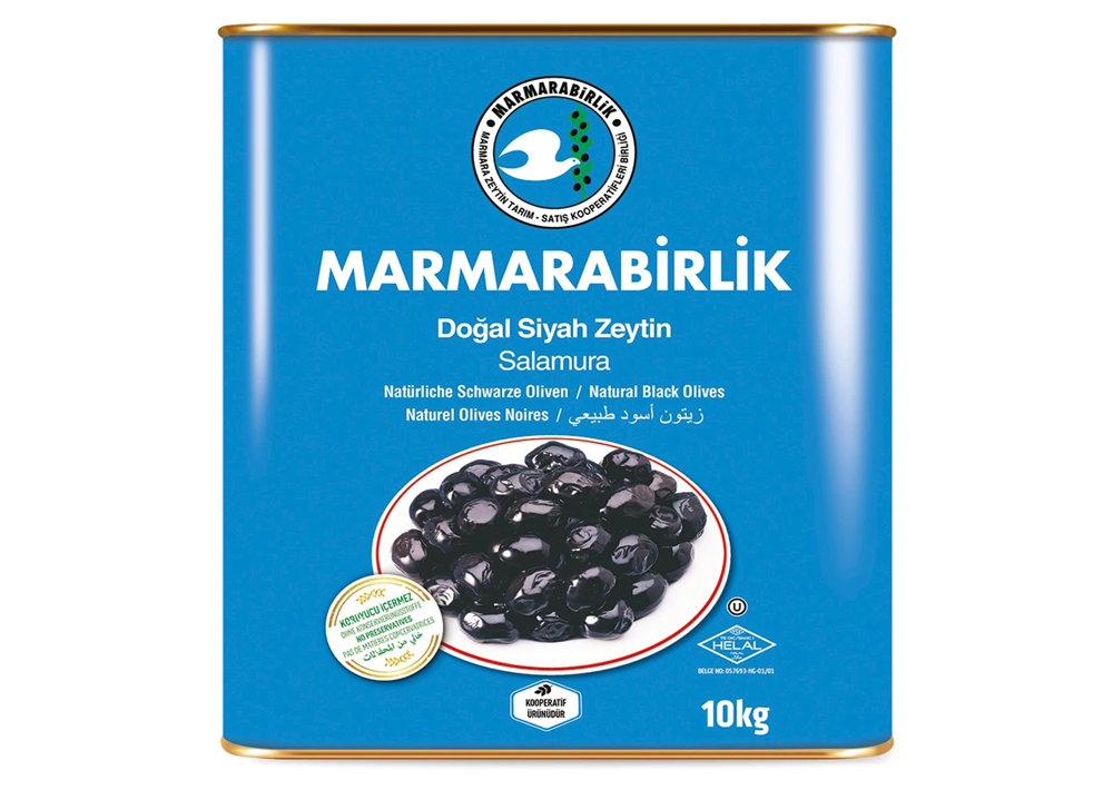Marmarabirlik Natürliche Schwarze Oliven - Doğal Salamura Siyah Zeytin 10kg