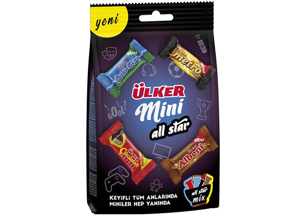 Ülker Mini All Star Karisik Mix Cikolatalar 91g