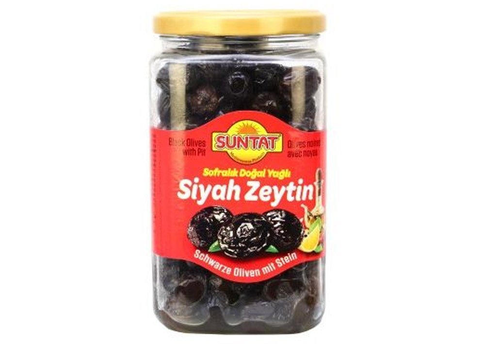 Suntat Schwarze Oliven - Yagli Sele Siyah Zeytin 850ml