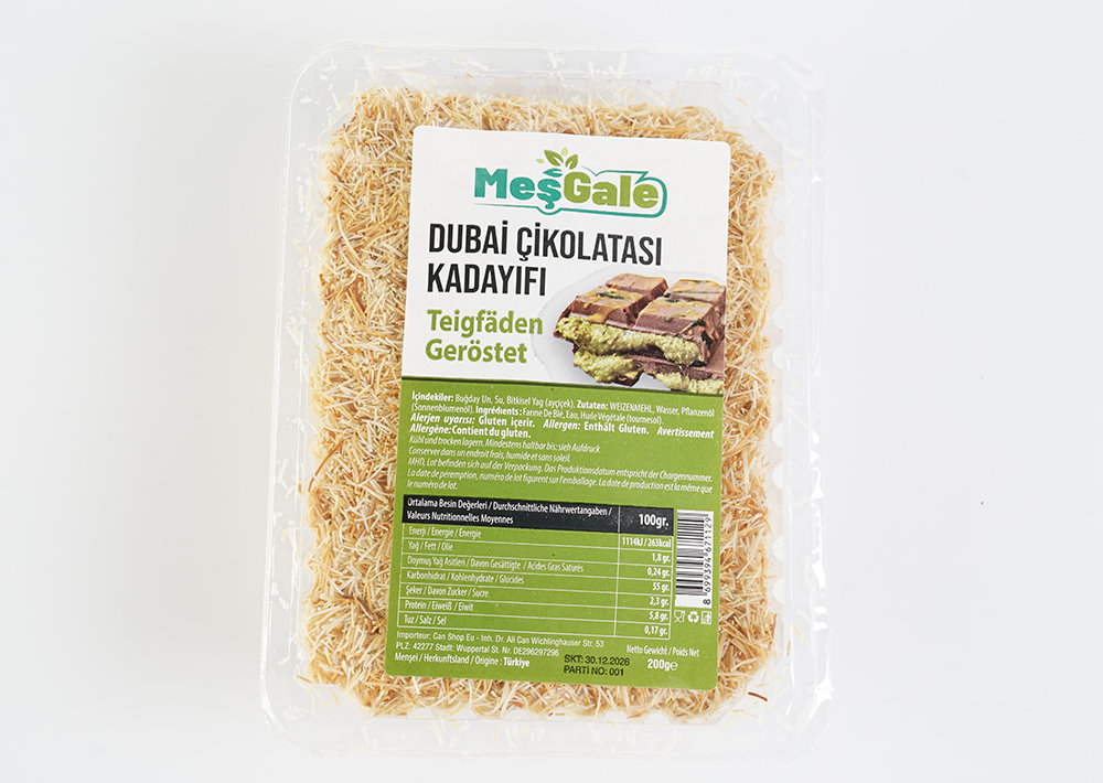 Meşgale Dubai Schokolade mit Kadaifi - Dubai Çikolatası Kadayıfı 200g