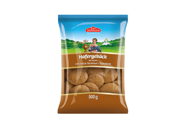 DOVGAN Yulafli Kurabiye Üzümlü - Hafergebäck mit Rosinen 500 g