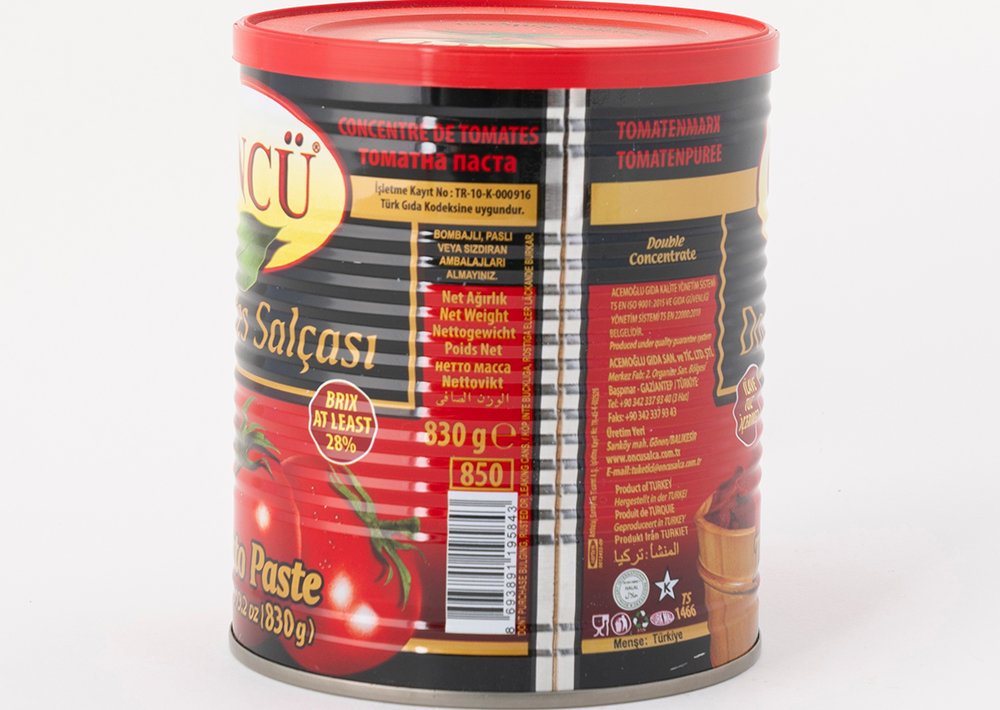 Öncü Tomatenmark Dose - Domates Salçası 830gr