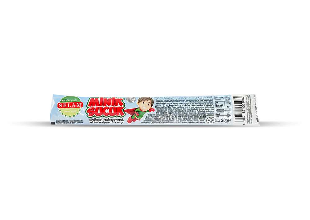 Selam Minik Sucuk - Snack Rindfleisch-Knoblauchwurst 30g