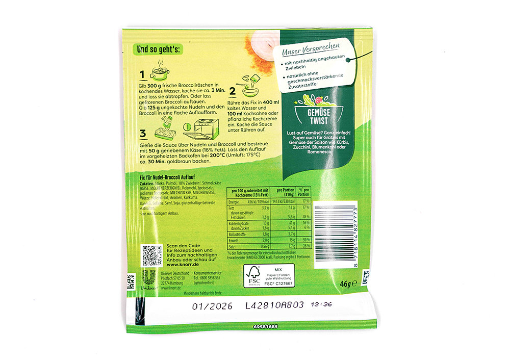 Knorr Knorr Nudel-broccoli Auflauf - Knorr Makarna-brokoli Fırın Yemeği 46 g