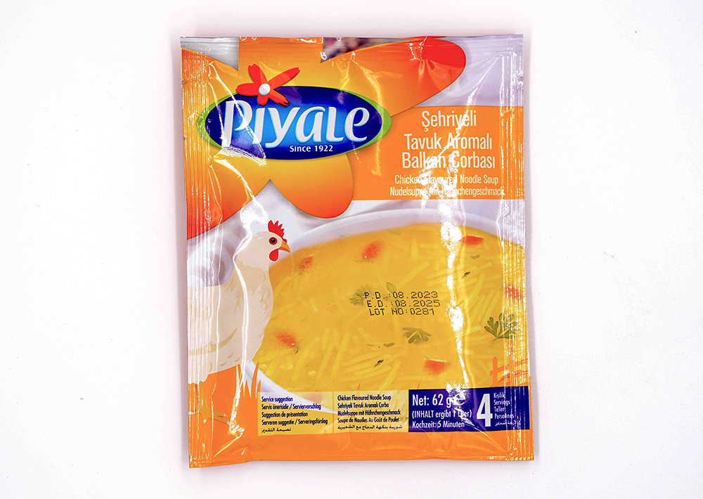 Piyale Nudelsuppe Mit Hähnchengeschmack Nach Balkan-art - Şehriyeli Tavuk Aromalı Balkan Çorbası 62 g