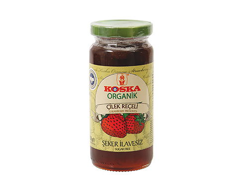 Koska Organik Şeker İlavesiz Çilek Reçeli - Bio Erdbeerekonfitüre ohne Zucker 300g