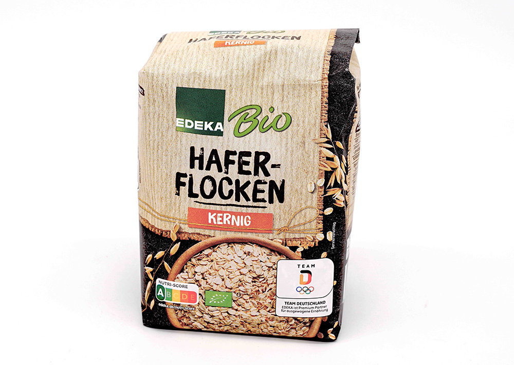 Edeka Bio Haferflocken Kernig - Organik Sert Taneli Yulaf Ezmesi 500 g
