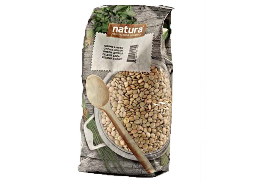 Natura Grüne Linsen - Yeşil Mercimek 900g