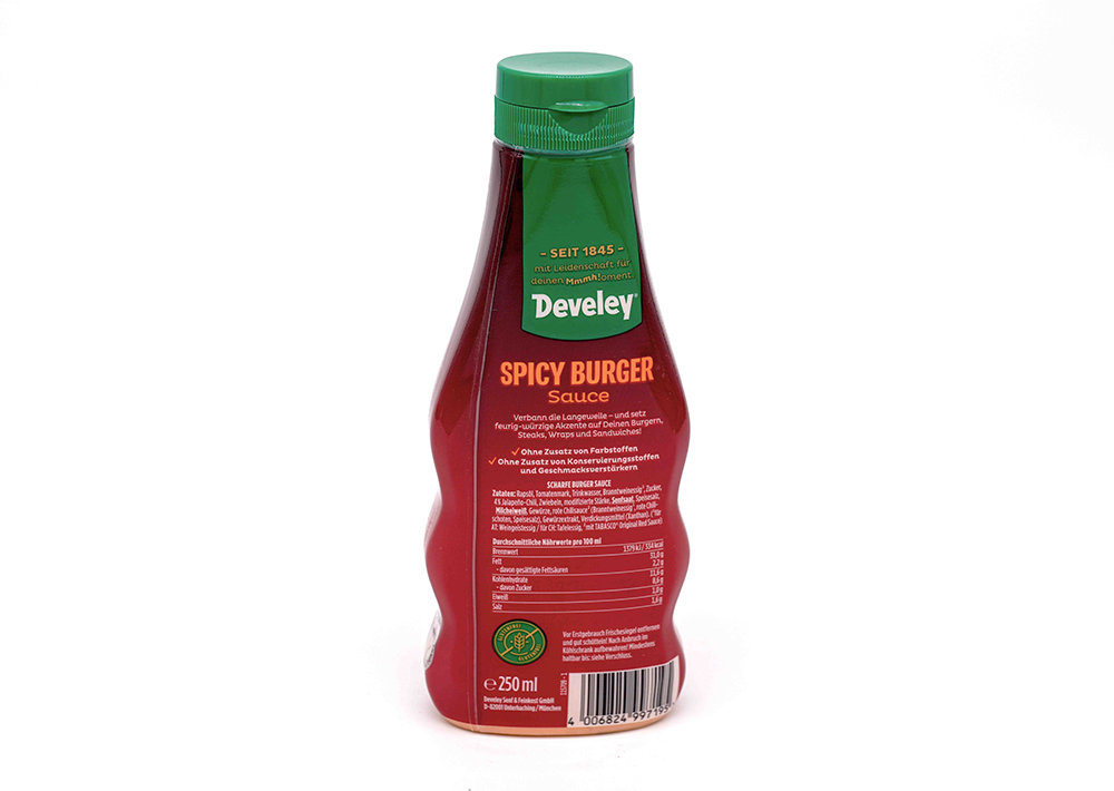 Develey Spicy Burger Sauce - Acı Burger Sosu 250 ml