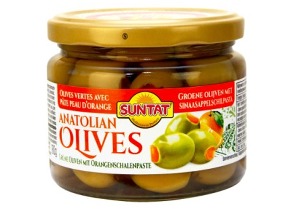 Suntat Grüne Oliven m. Orangepaste - Portakalli Yesil Zeytin 300ml