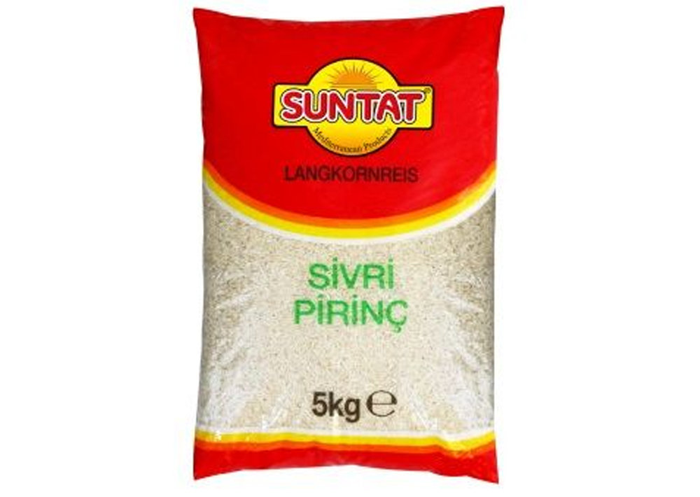 Suntat Langkorn Reis weiß - Sivri Pirinc beyaz 5kg