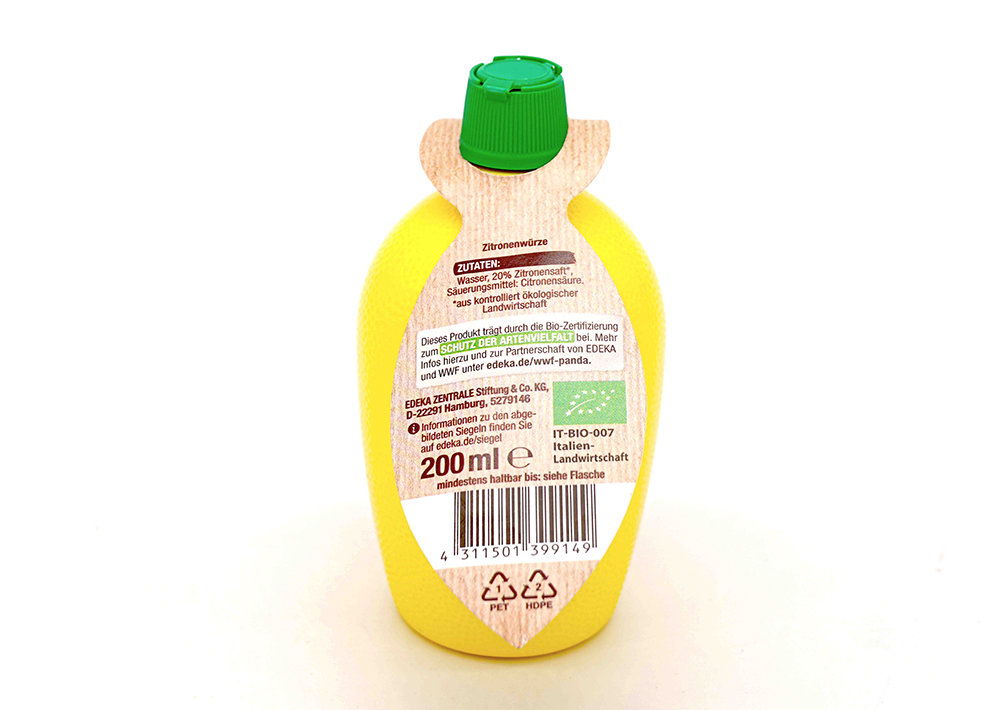 Edeka Bio Zitronello Bio Zitronenwürze - Organik Limon Suyu 200 ml