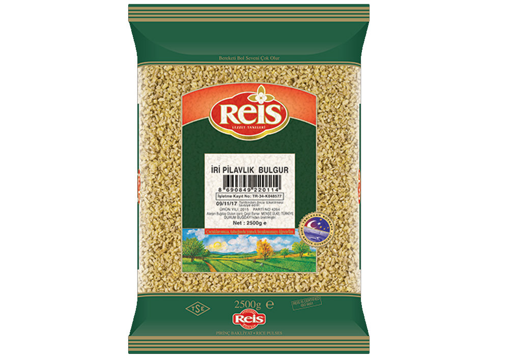 Reis Großer brauner Bulgur mit Reis - Esmer İri Pilavlık Bulgur (köy Tipi)  2,5kg